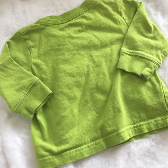 Lime Green Adidas Soccer Long Sleeve Shirt - Picture 3 of 4